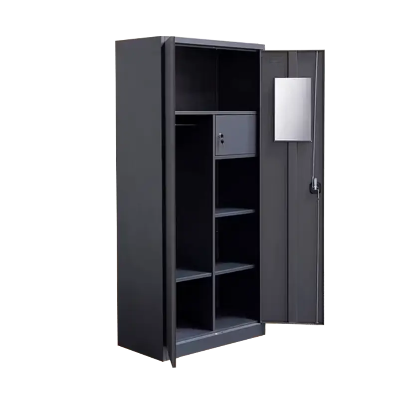 armario de metal con caja fuerte